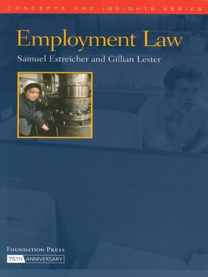 cover image of Employment Law (Concepts and Insights Series)